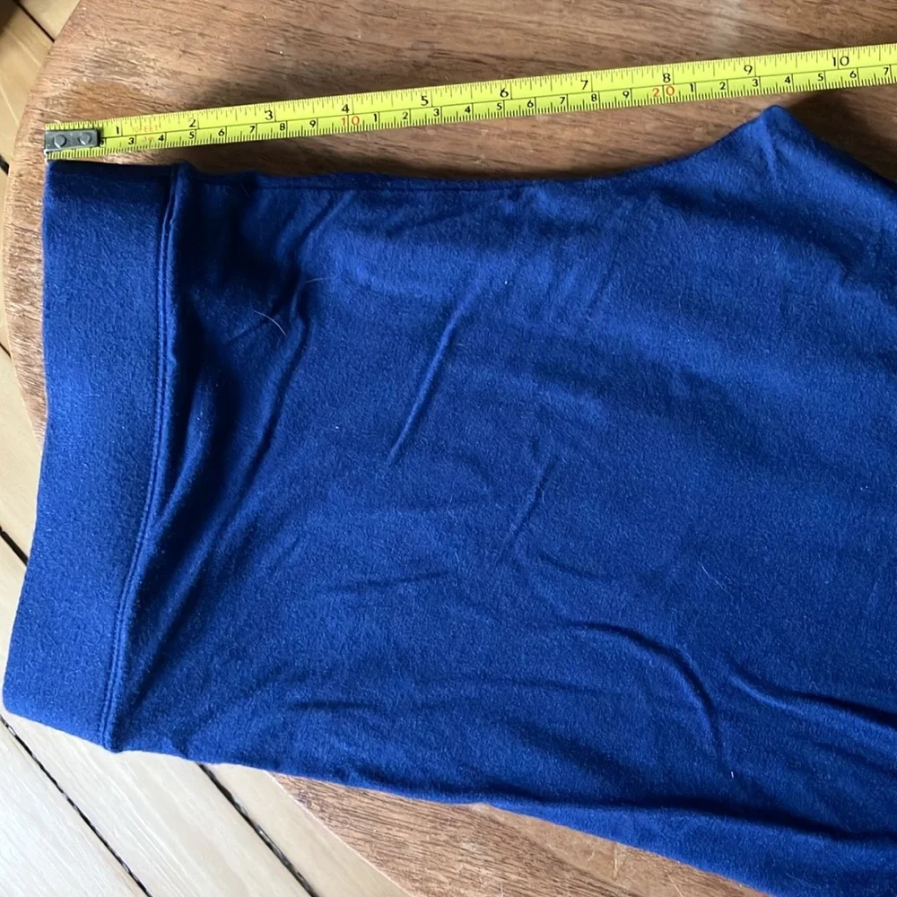 3 PAIR Love by GAP Blue Black Gray Buttery-soft cropped leggings Size M - Picture 7 of 8